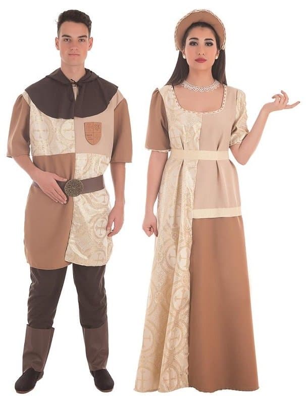 Disfraz de Caballero y Dama Cruzada Medieval