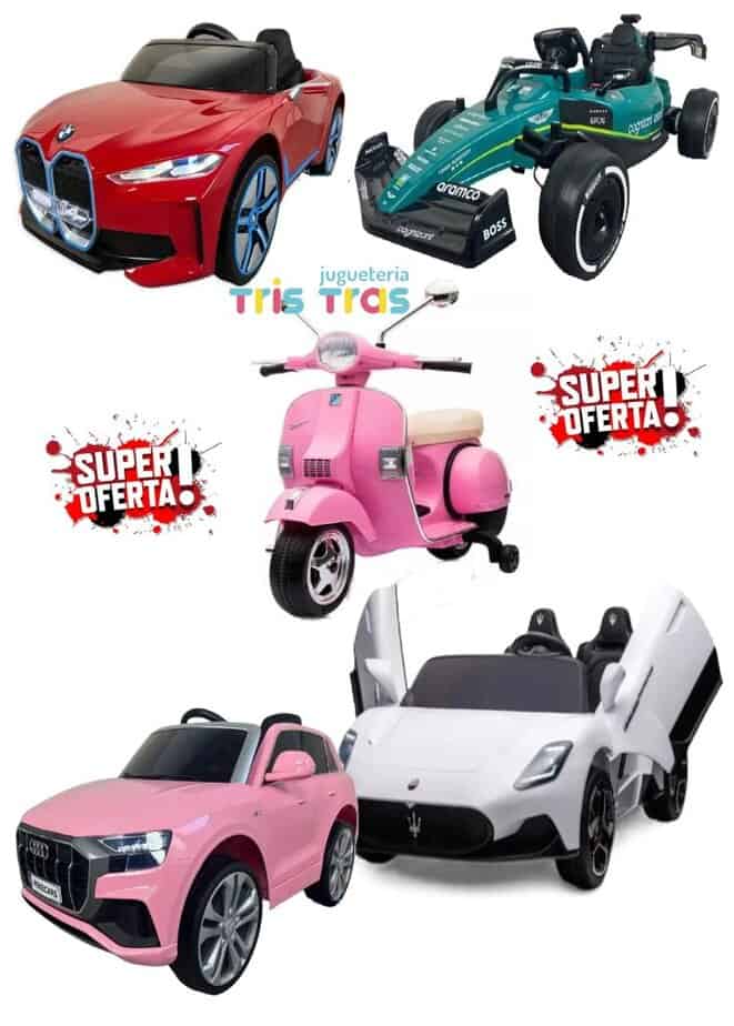 Vehículos Eléctricos Infantiles en TrisTras – ¡Diversión Sobre Ruedas para Pequeños Pilotos!. ¿Tu peque sueña con tener su propio coche? En Juguetería TrisTras hacemos realidad ese deseo con nuestra selección de vehículos eléctricos para niños a batería.