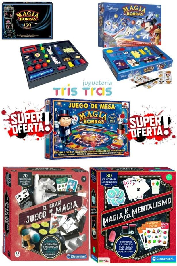Juegos de Magia en juguetería TrisTras – ¡Descubre el Mago que Llevan Dentro! 
¿Buscas un regalo original, sorprendente y educativo? Los juegos de magia para niños y niñas son una opción perfecta. En Juguetería TrisTras te ofrecemos una amplia gama de kits de magia infantil para que tus peques aprendan los mejores trucos y deslumbren a toda la familia.
